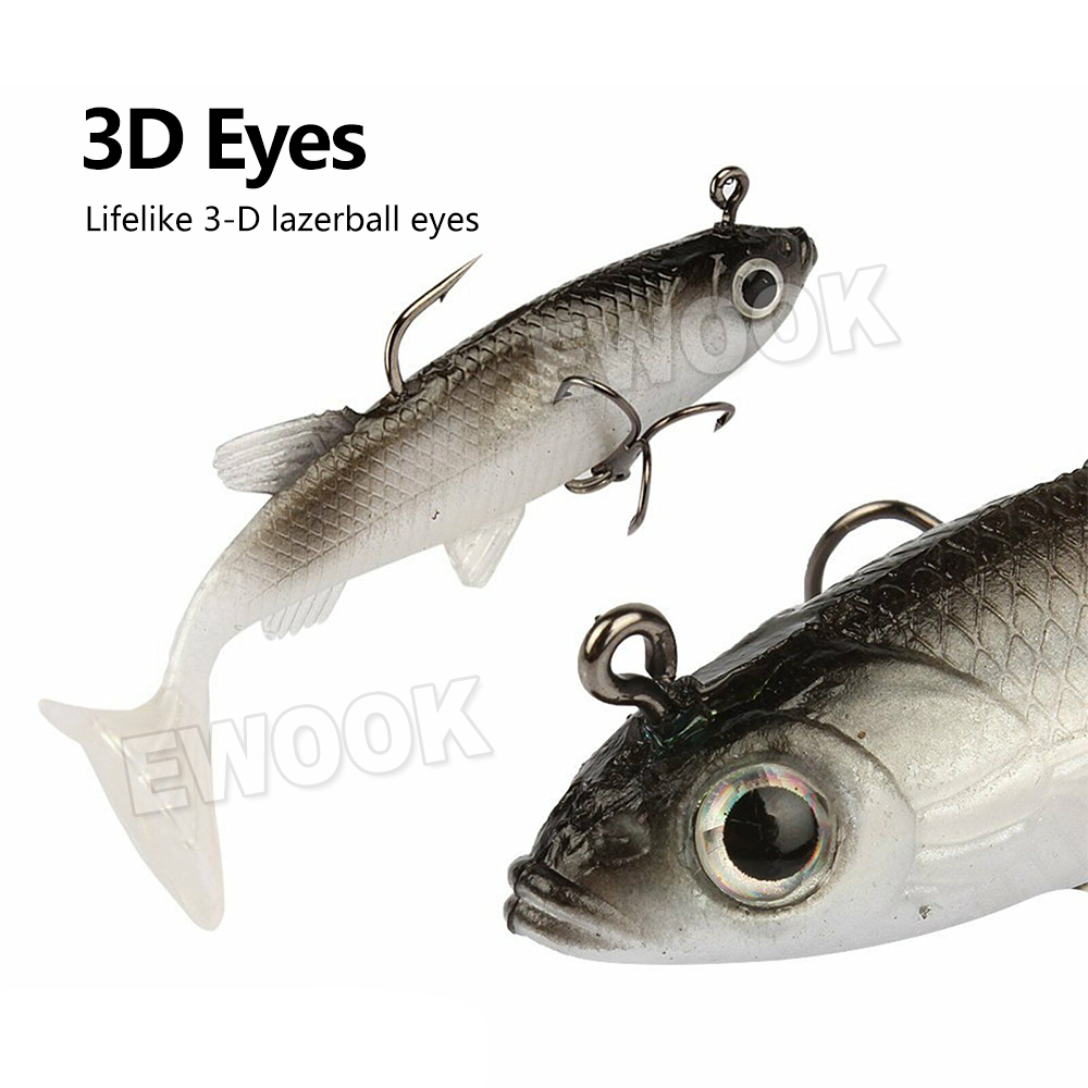 Fishing Baits and Lures for Freshwater Bass, PVC Hairtail Soft